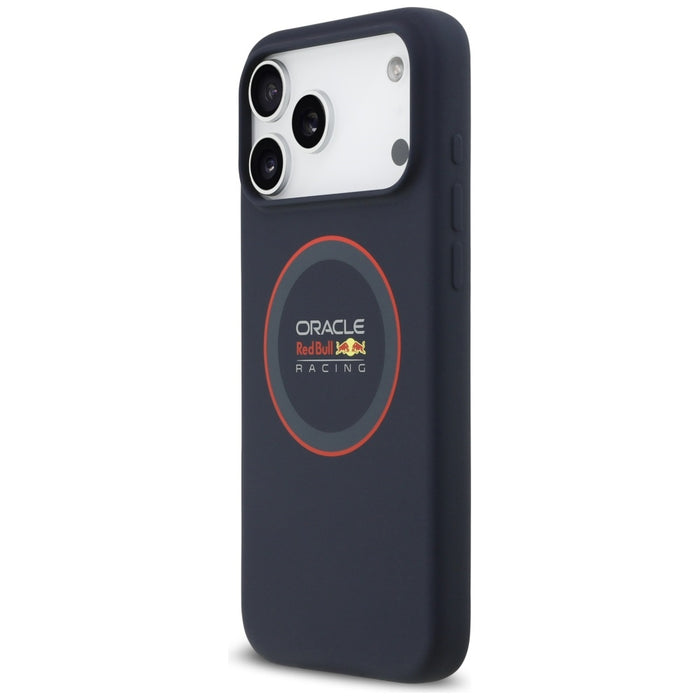 Силиконов калъф Red Bull Red Ring MagSafe за iPhone 17 Pro Max, тъмносин