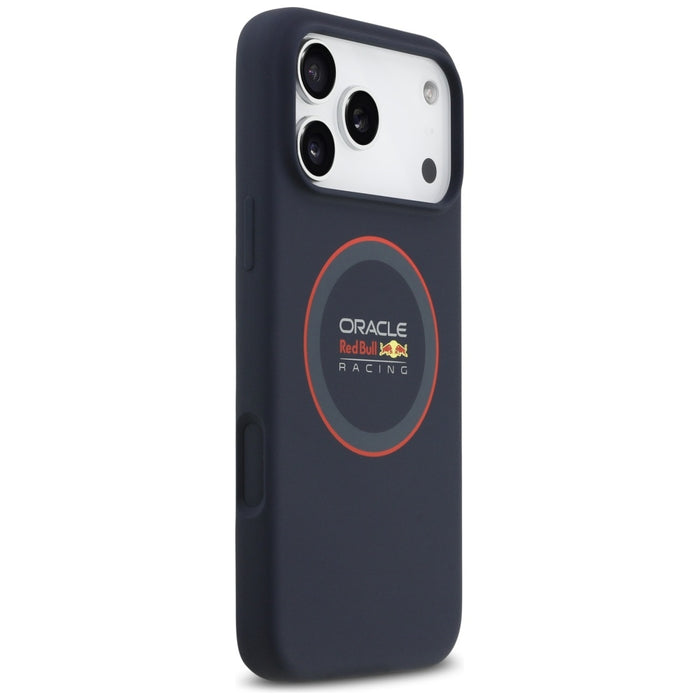 Силиконов калъф Red Bull Red Ring MagSafe за iPhone 17 Pro Max, тъмносин