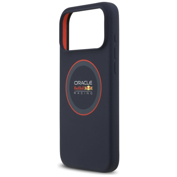 Силиконов калъф Red Bull Red Ring MagSafe за iPhone 17 Pro Max, тъмносин
