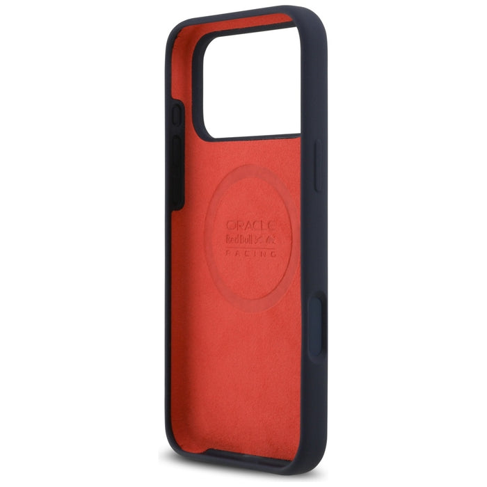 Силиконов калъф Red Bull Red Ring MagSafe за iPhone 17 Pro Max, тъмносин