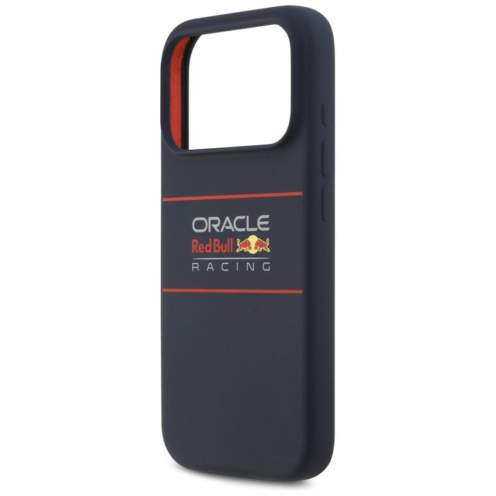 Силиконов калъф Red Bull Horizontal Centered Logo MagSafe за iPhone 17 Pro Max, тъмносин