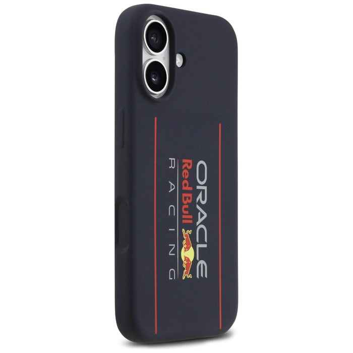 Силиконов калъф Red Bull Oversize Vertical Logo MagSafe за iPhone 17, тъмносин