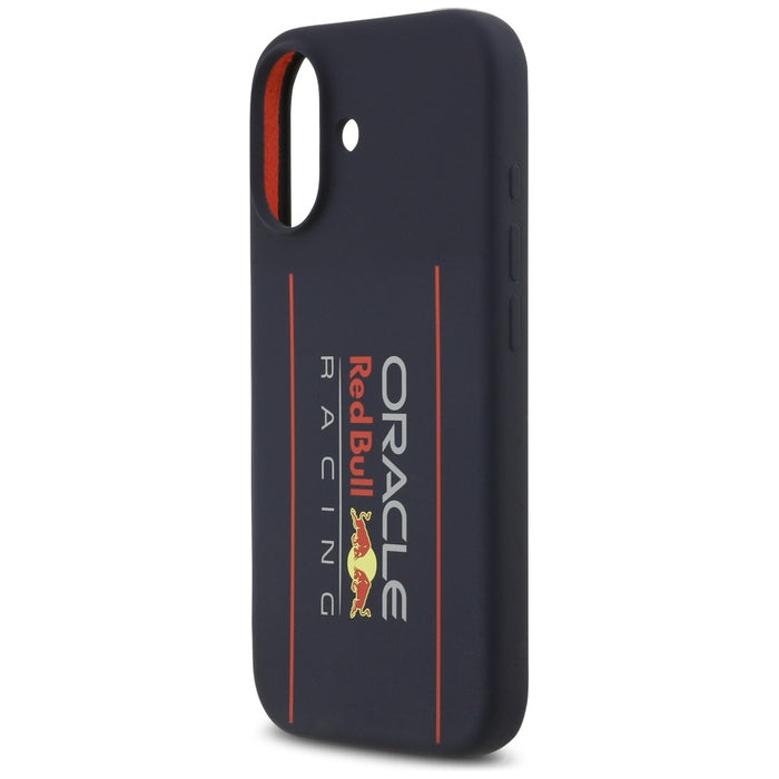 Силиконов калъф Red Bull Oversize Vertical Logo MagSafe за iPhone 17, тъмносин