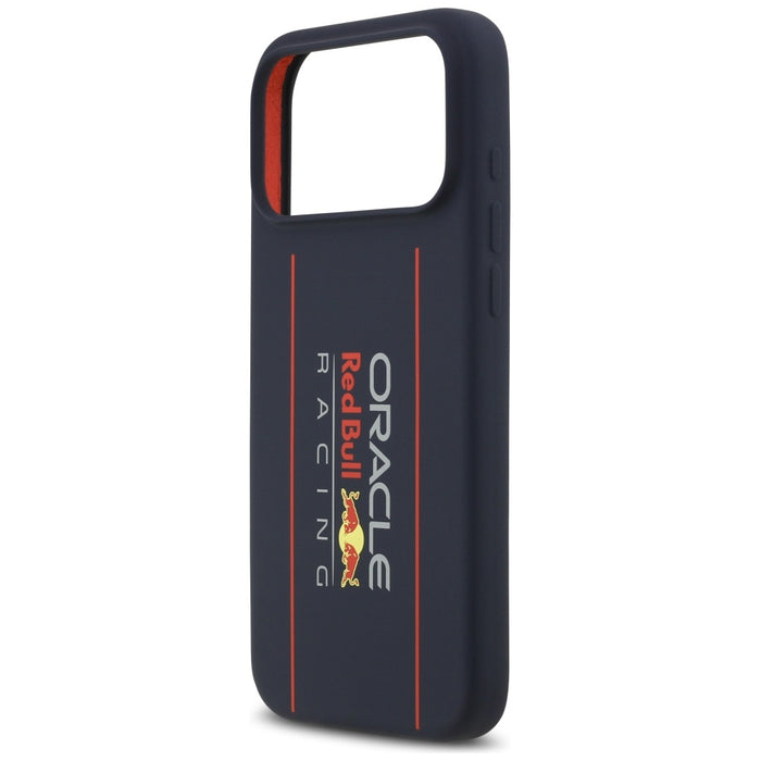 Силиконов калъф Red Bull Oversize Vertical Logo MagSafe за iPhone 17 Pro Max, тъмносин