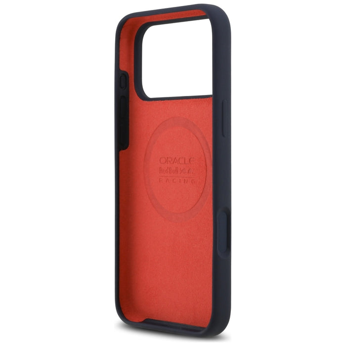 Силиконов калъф Red Bull Oversize Vertical Logo MagSafe за iPhone 17 Pro Max, тъмносин