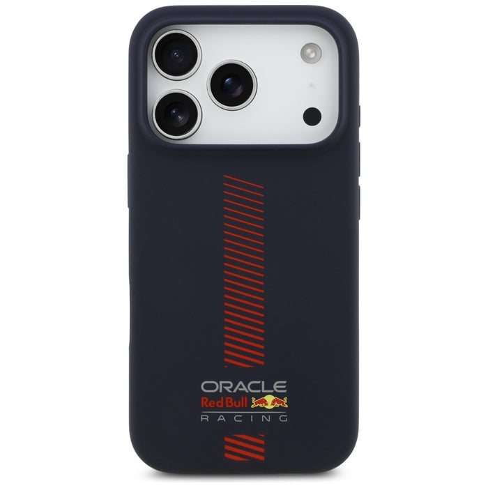 Силиконов калъф Red Bull Powerbar MagSafe за iPhone 17 Pro, тъмносин