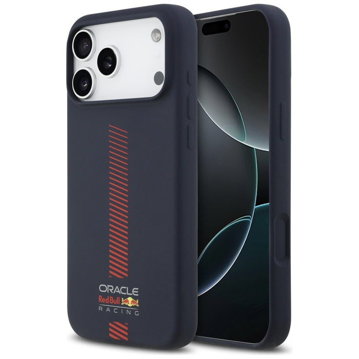Силиконов калъф Red Bull Powerbar MagSafe за iPhone 17 Pro Max, тъмносин