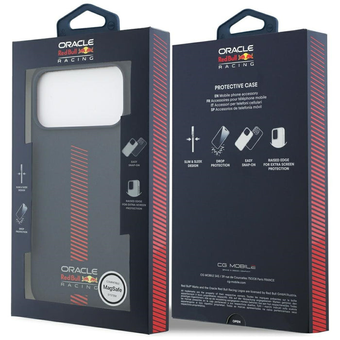Силиконов калъф Red Bull Powerbar MagSafe за iPhone 17 Pro Max, тъмносин