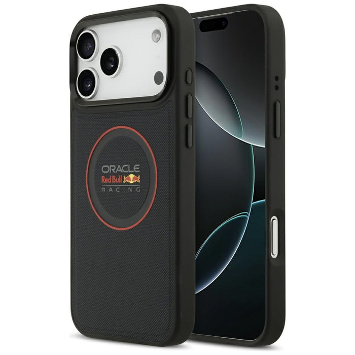 Калъф Red Bull Meshed Red Ring &amp; Metal Buttons MagSafe за iPhone 17 Pro Max, тъмносин