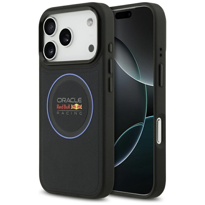 Калъф Red Bull Meshed Blue Ring &amp; Metal Buttons MagSafe за iPhone 17 Pro, тъмносин