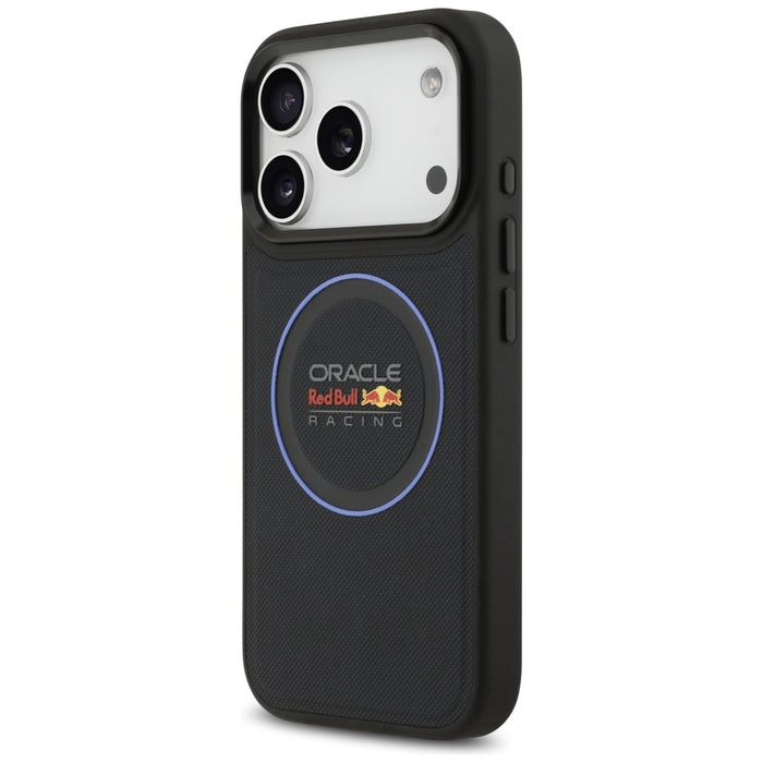 Калъф Red Bull Meshed Blue Ring &amp; Metal Buttons MagSafe за iPhone 17 Pro, тъмносин
