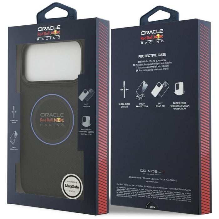 Калъф Red Bull Meshed Blue Ring &amp; Metal Buttons MagSafe за iPhone 17 Pro Max, тъмносин