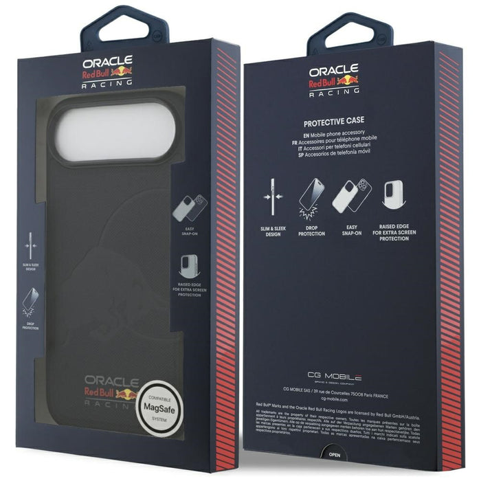 Калъф Red Bull Meshed Debossed Bull MagSafe за iPhone Air, тъмносин