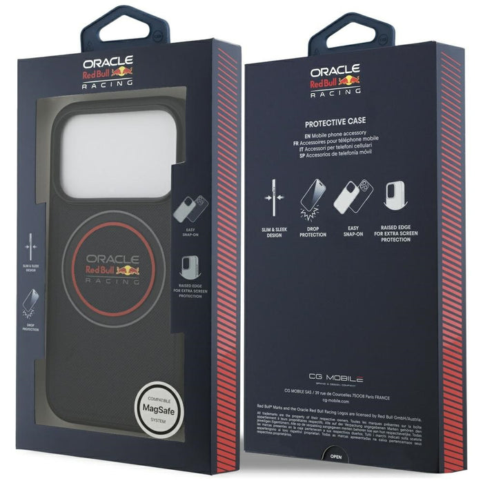 Калъф Red Bull Meshed Logo And Red Ring MagSafe за iPhone 17 Pro Max, тъмносин