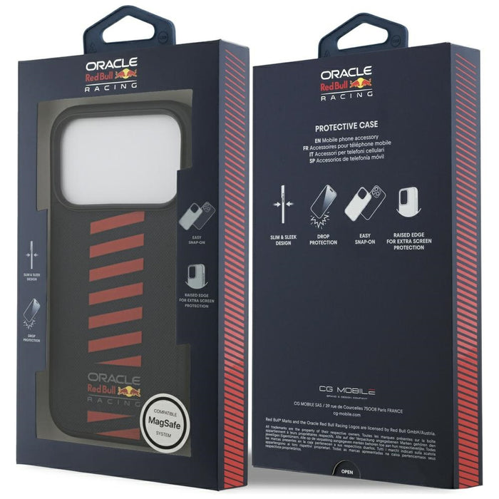Калъф Red Bull Meshed Powerbar MagSafe за iPhone 17 Pro, тъмносин