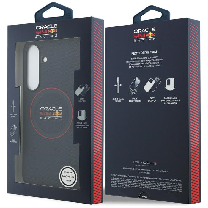 Калъф Red Bull Meshed Red Ring MagSafe за Samsung Galaxy S25 FE, тъмносин