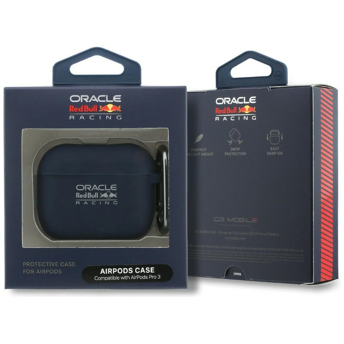 Силиконов калъф Red Bull Logo за AirPods 3, тъмносин