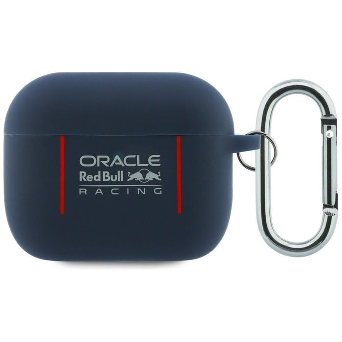 Силиконов калъф Red Bull Logo &amp; Lines за AirPods Pro 3, тъмносин