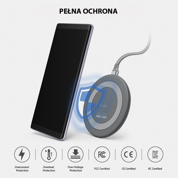 Индукционно зарядно Ringke MFi FastCharge, сиво