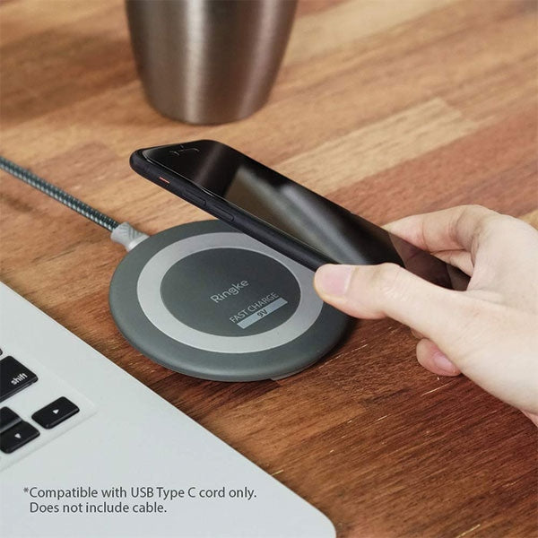 Индукционно зарядно Ringke MFi FastCharge, сиво