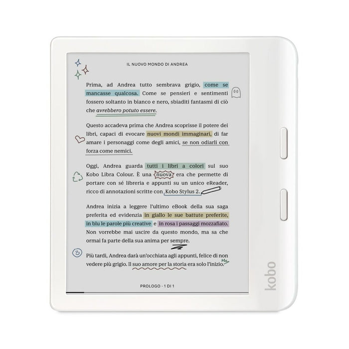 Електронна книга Rakuten N428-KU-WH-K-CK Бял 32 GB 7"