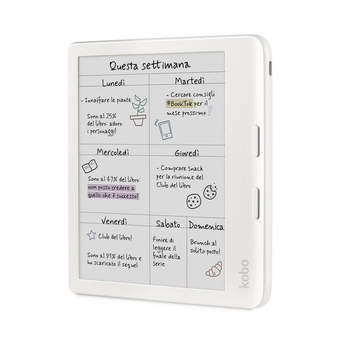 Електронна книга Rakuten N428-KU-WH-K-CK Бял 32 GB 7"