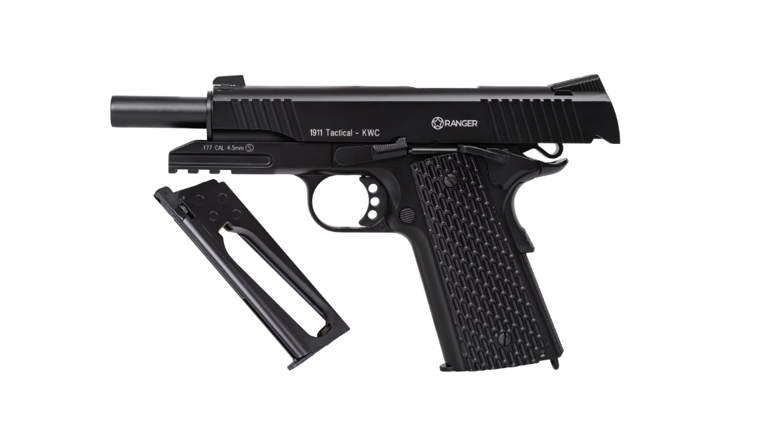 Въздушна пушка Въздушна пушка Ranger M1911 BB KWC Kal. 4,5 BBS Blow Back 17 Strz. Пълен метал Co2