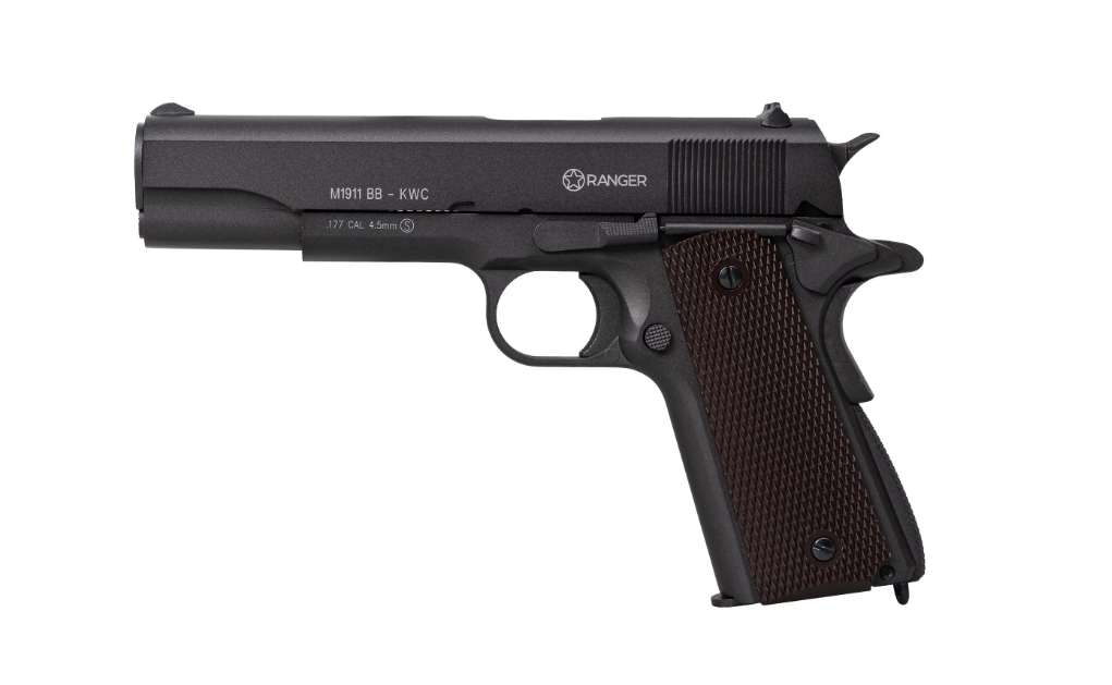 Въздушна пушка Въздушна пушка Ranger M1911 BB KWC Kal. 4,5 BBS Blow Back 17 Strz. Пълен метал Co2