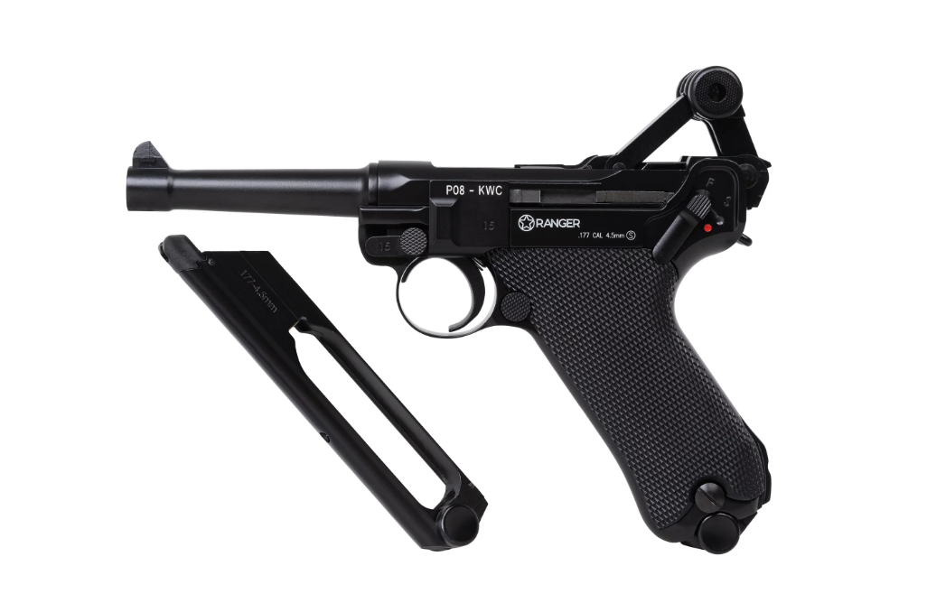 Въздушна пушка Пистолет RANGER P08 Parabellum KWC кал. 4.5 BBS 21 удара Full Metal CO2