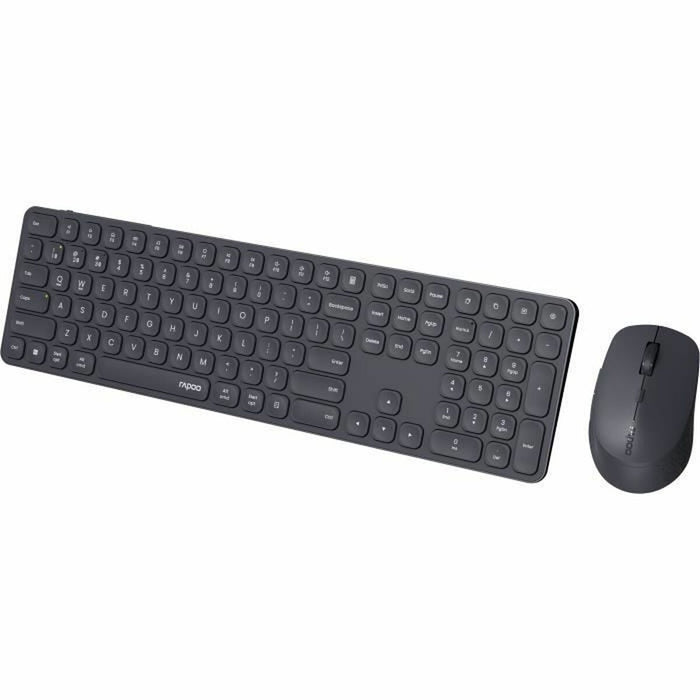 Клавиатура с мишка Rapoo 9810M Сив AZERTY