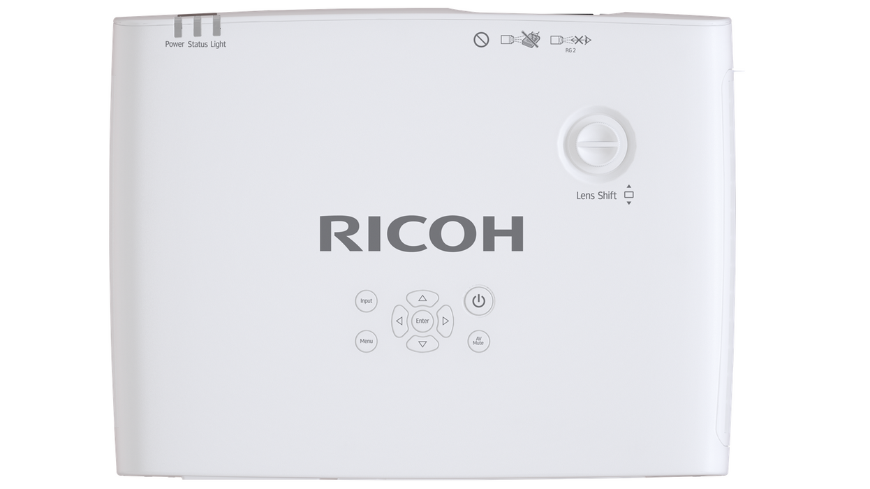 Късофокусен лазeрен 3CLD проектор RICOH WUL5A40ST,55-150" WXGA 1920x1200, 4500 Lumens,от 51 см