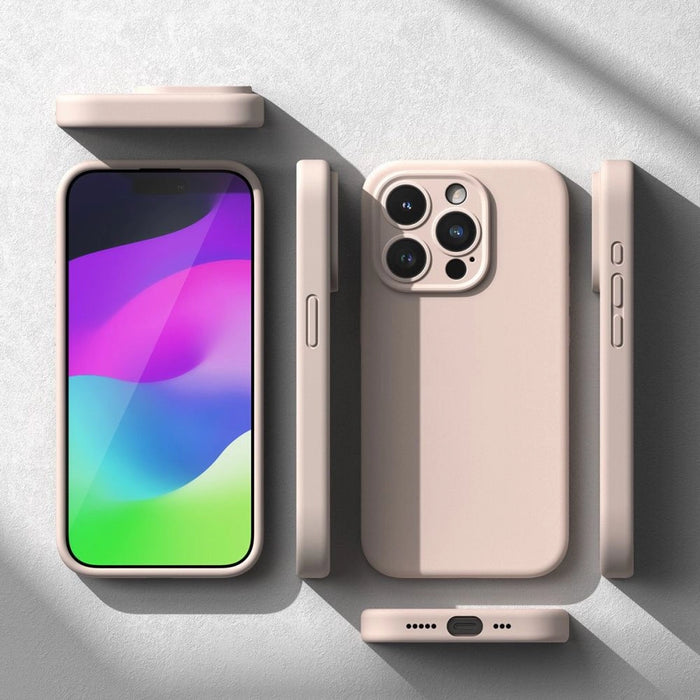 Силиконов калъф Ringke MagSafe за iPhone 15 Pro - розов