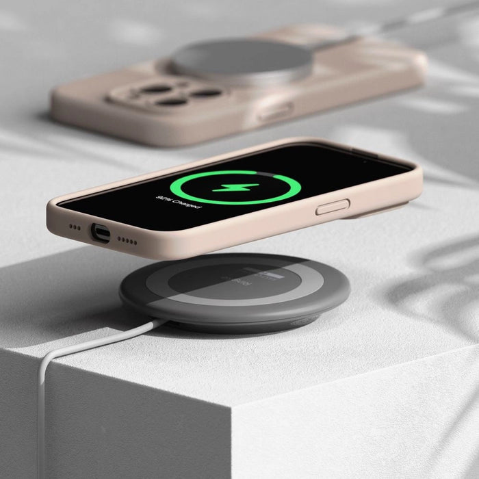 Силиконов калъф Ringke MagSafe за iPhone 15 Pro - розов