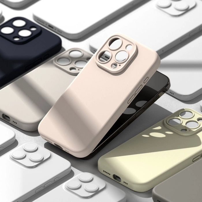 Силиконов калъф Ringke MagSafe за iPhone 15 Pro - розов