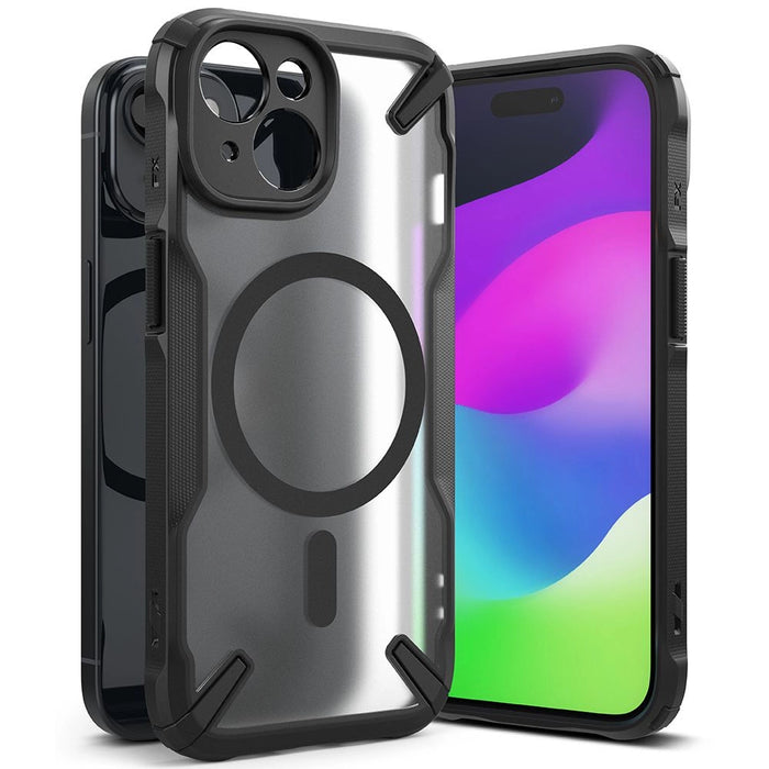 Калъф Ringke Fusion X MagSafe за iPhone 15 Plus - черен мат