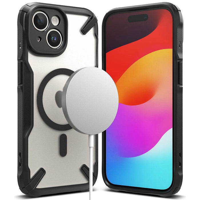 Калъф Ringke Fusion X MagSafe за iPhone 15 Plus - черен мат