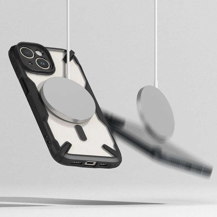 Калъф Ringke Fusion X MagSafe за iPhone 15 Plus - черен мат