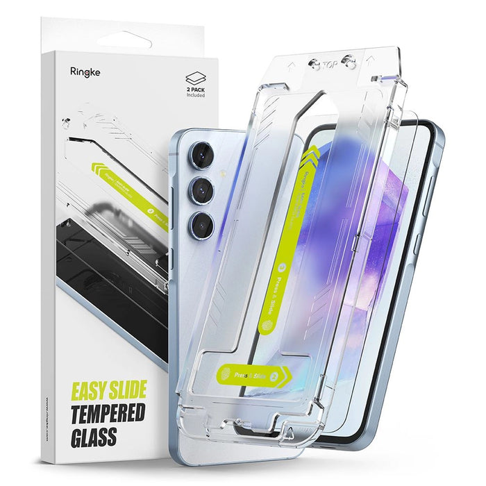 Комплект закалено стъкло Ringke Easy Slide 2 за Samsung Galaxy A55 5G