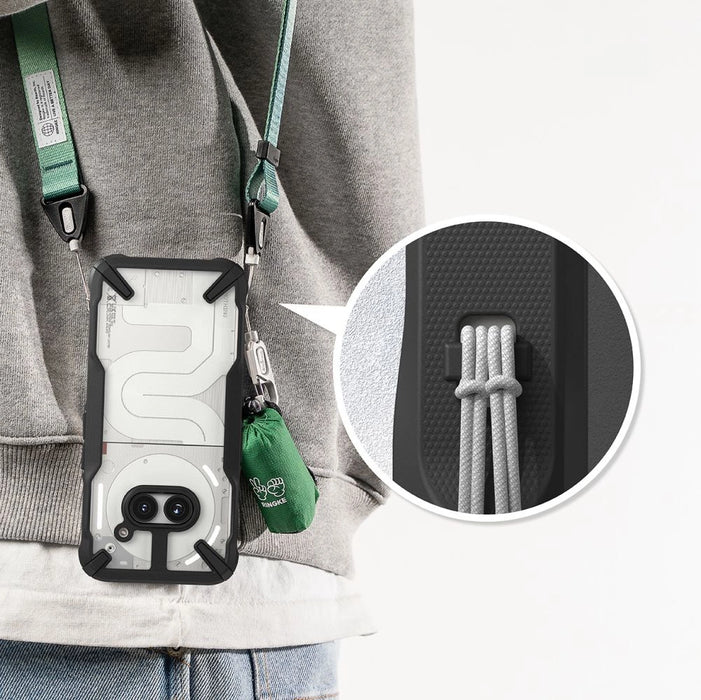 Ringke Fusion X Case for Nothing Phone 2A / 2A Plus - черен