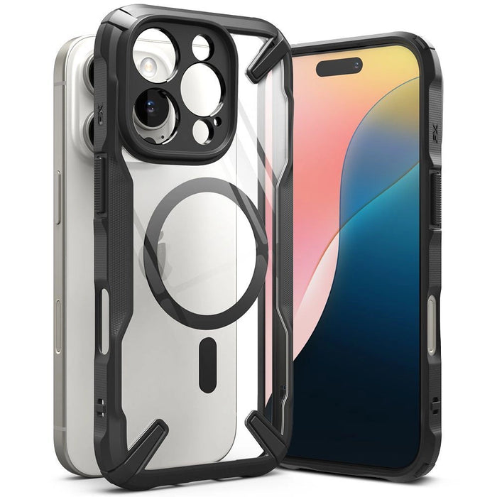Калъф Ringke Fusion X MagSafe за iPhone 16 Pro Max - черен камуфлаж