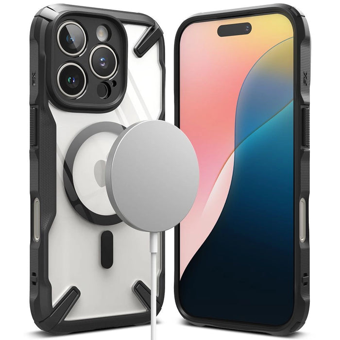 Калъф Ringke Fusion X MagSafe за iPhone 16 Pro Max - черен камуфлаж