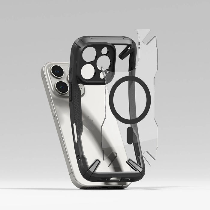 Калъф Ringke Fusion X MagSafe за iPhone 16 Pro Max - черен камуфлаж