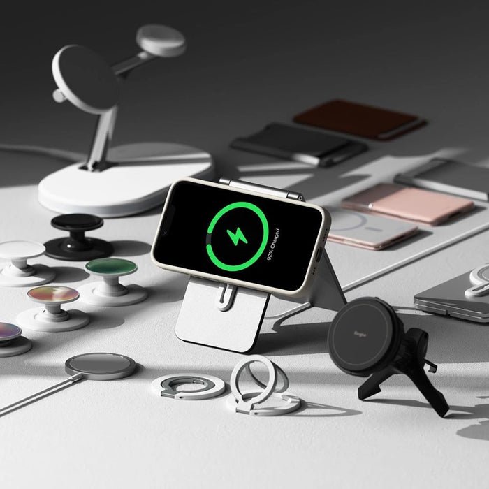 Силиконов калъф Ringke Magsafe за iPhone 16e - бежов