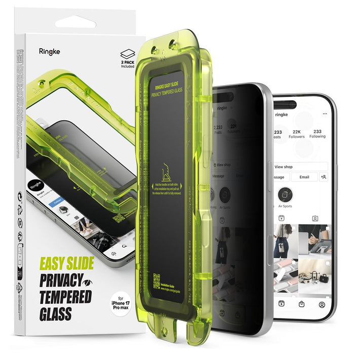 Ringke Easy Slide 2 пакета Privacy Glass за iPhone 17 Pro Max