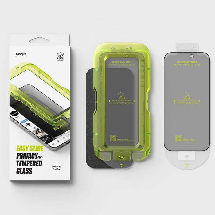 Ringke Easy Slide 2 пакета Privacy Glass за iPhone 17 Pro Max