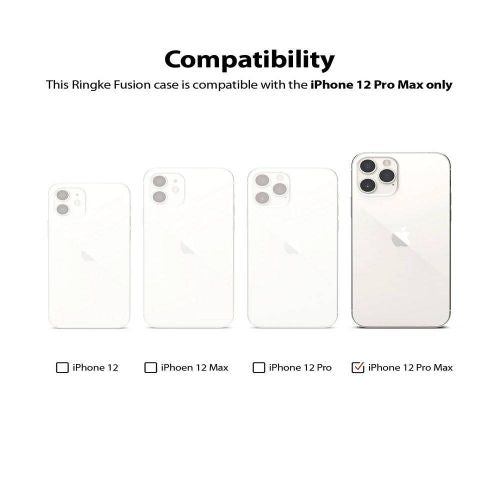 Ringke iPhone 12 Pro Max Case Fusion Matte Clear