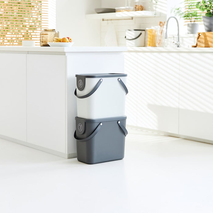 ROTHO Albula Anthracite - контейнер за сортиране на отпадъци - 25л