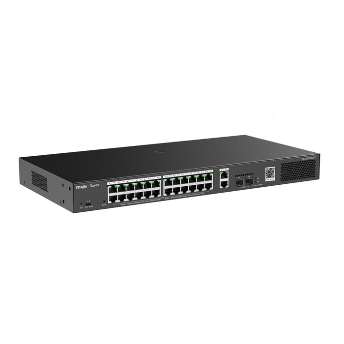 Ruijie Networks RG-ES228GS-P мрежов комутатор Managed Gigabit Ethernet (10/100/1000) Power over Ethernet (PoE) Черен
