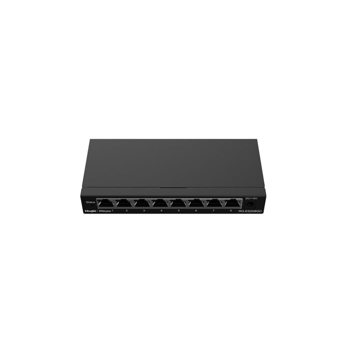 Ruijie Networks RG-ES208GC мрежов комутатор Managed L2 Gigabit Ethernet (10/100/1000) Сив