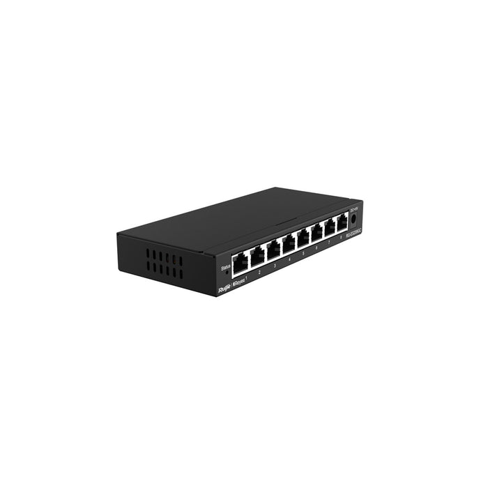Ruijie Networks RG-ES208GC мрежов комутатор Managed L2 Gigabit Ethernet (10/100/1000) Сив